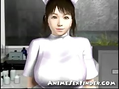 3D Young Nurse Blowjob!